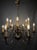 Metal Flemish Brass Two-Tier Twelve Branch Chandelier For Sale - Image 7 of 7