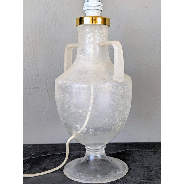 Vintage Seguso Vetri a Scavo-Styled Lamp For Sale - Image 9 of 12
