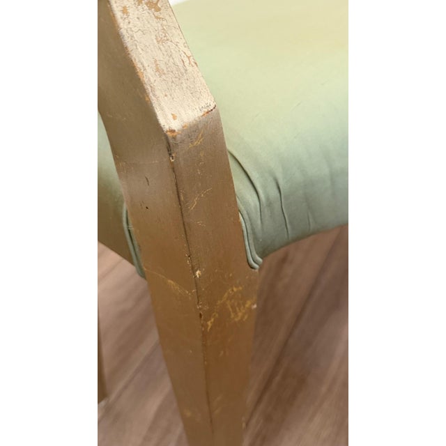 1980s Christopher Guy Style High-Back Couture Chair — Frances Elkins Inspired Triple Loop Design For Sale - Image 10 of 15