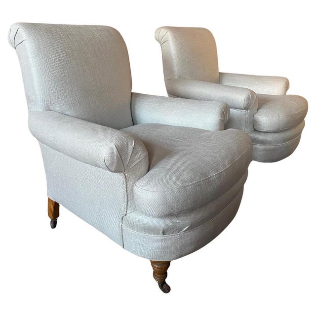 Edwardian Armchairs, 1890s, Set of 2 For Sale - Image 9 of 9