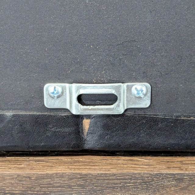 2000 - 2009 Crate & Barrel Leather Wrapped Floor Mirror For Sale - Image 5 of 8