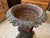 19th Century Victorian Cast Iron Urn With Plinth Base For Sale - Image 4 of 13