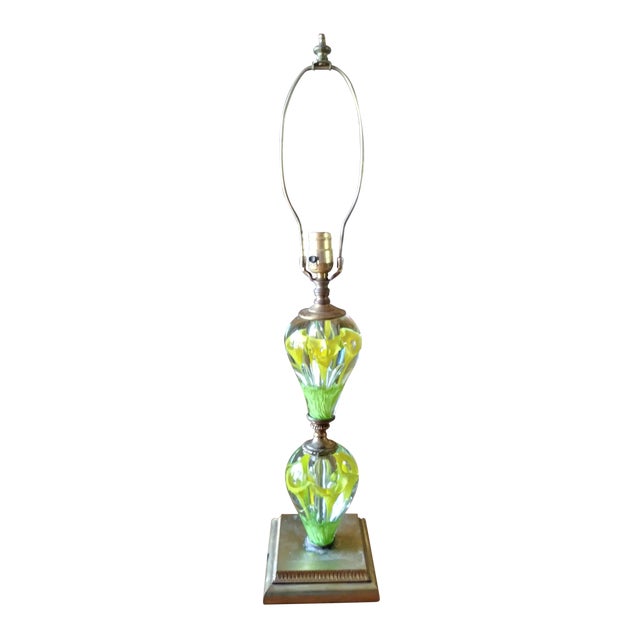 1940s St. Clair Art Glass Paperweight Lamp Chairish