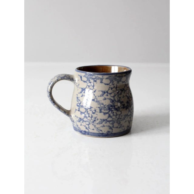 Late 20th Century Vintage Beaumont Brothers Pottery Spongeware Mug For Sale - Image 5 of 9