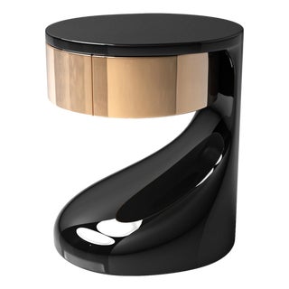 "Utopia" Console & Credenza With Bronze and Stainless Steel, Handcrafted For Sale