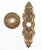 Metal Victorian Brass Knob & Swan Lever Passage Door Set For Sale - Image 7 of 8