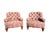 Baker Furniture Company Late 20th C Baker Furniture Tufted Club Armchairs, George Smith Style Paisley Upholstery, Brass Casters – Pair For Sale - Image 4 of 18