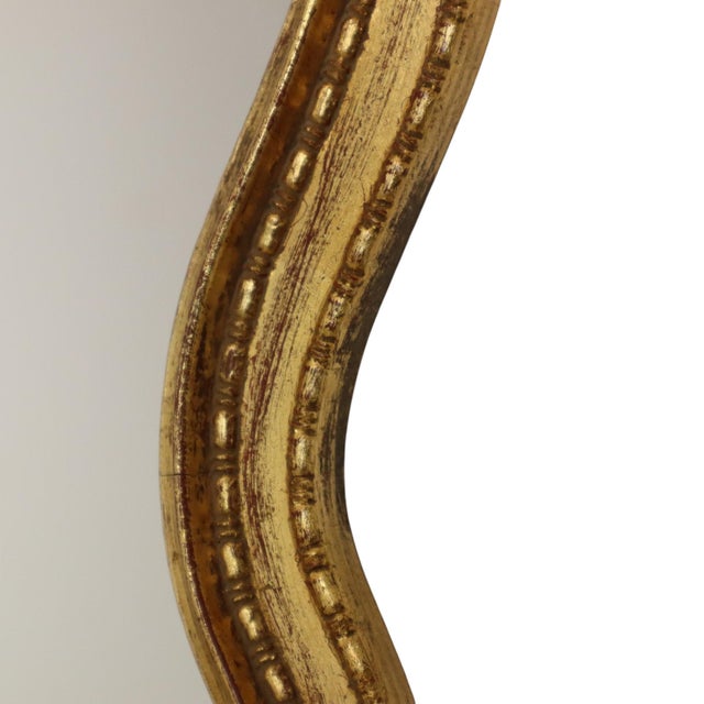 Small Baroque Crested Mirror in Gold Leaf Gilt from Deknudt, 1960s For Sale - Image 17 of 18