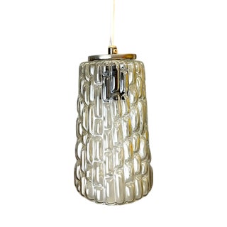 Mid-Century Modern Bubble Glass Hanging Lamp in style of Helena Tynell, 1960s For Sale