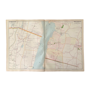 Antique Cartography Map Section 23 of Ulster and Dutchess Counties, New York - Published by Watson and Company, 1891