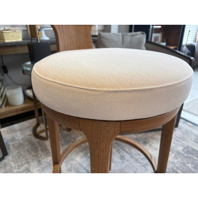 Rh Ligné High Back Swivel Bar Stool — Single For Sale - Image 17 of 18