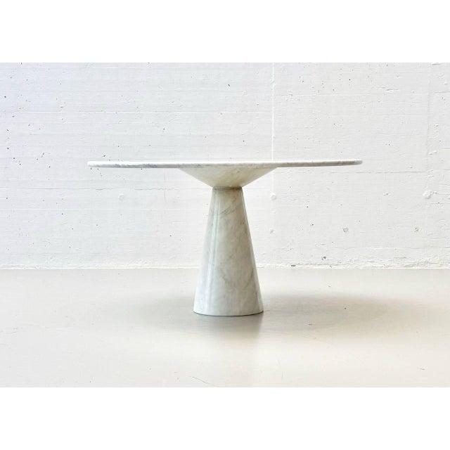 Round Table in Carrara Marble by Carlo Scarpa for Cattelan Italia, 1970s For Sale - Image 6 of 18