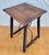 Baroque 1920s Spanish Baroque Revival Oak Side Table with Barley Twist Legs and Iron Stretcher For Sale - Image 3 of 10