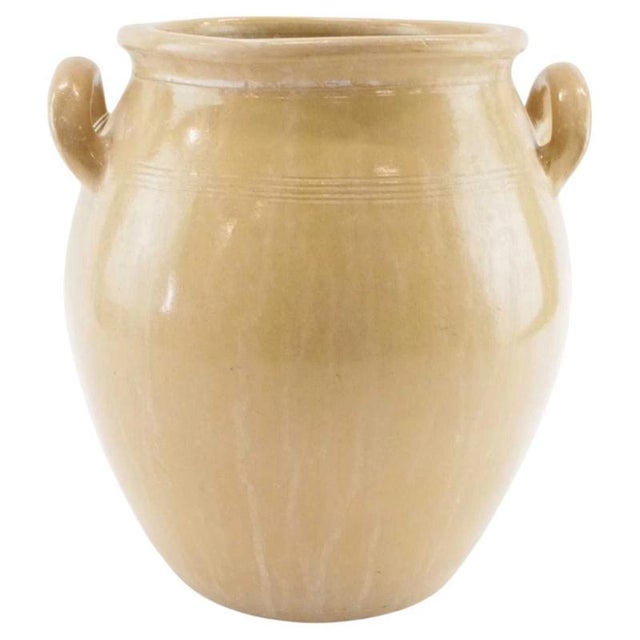 Antique Swedish Light Beige Stoneware Vase by Höganäs For Sale - Image 6 of 6