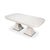 White Rectangular White Dining Table For Sale - Image 8 of 14