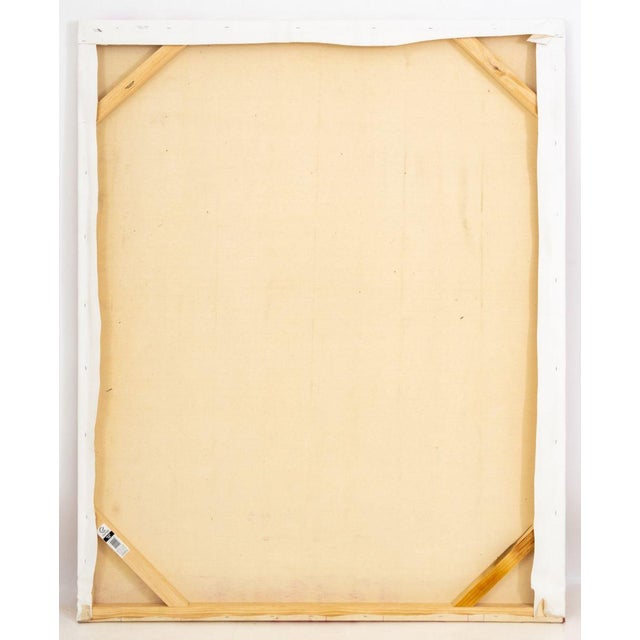 Late 20th Century Late 20th Century Domenick Capobianco Pink Color Field Oil on Canvas For Sale - Image 5 of 6