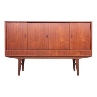 Vintage Danish Teak Highboard, 1960s For Sale