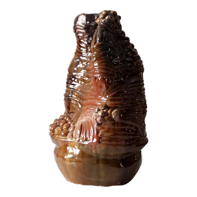 1979 Studio Pottery Free Form Vase For Sale