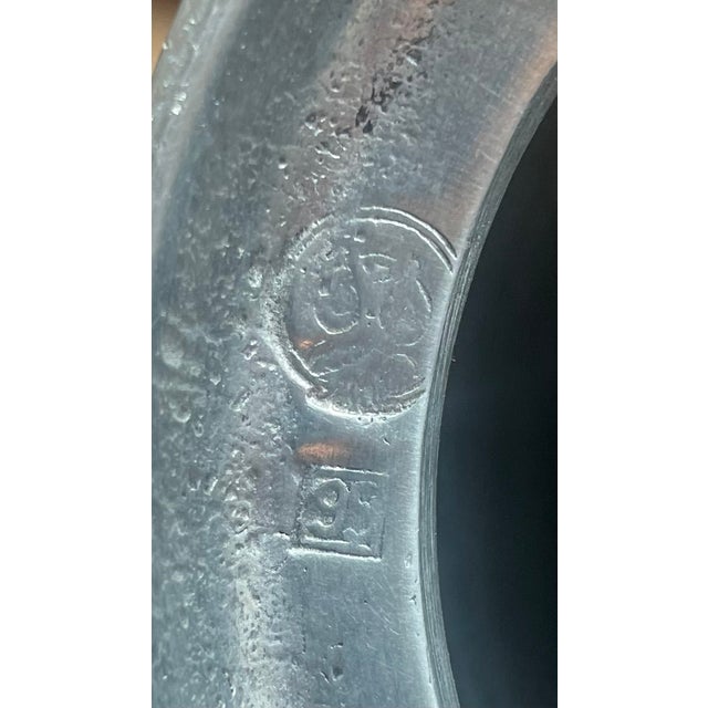 Rare and beautiful vintage Arte Italica Tavola Marinoni Lamp. Fully stamped Owl Maker's mark and 95% pewter designation....