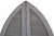 Pair of Weathered Gray-Painted Arched Dome Louvered Doors, 19th Century For Sale - Image 4 of 17