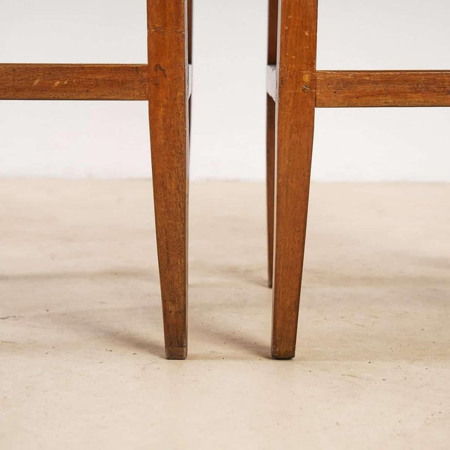 Neoclassical Walnut Chairs, Set of 2 For Sale - Image 4 of 6