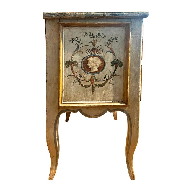 Italian Rococo Painted Comodini For Sale - Image 12 of 12