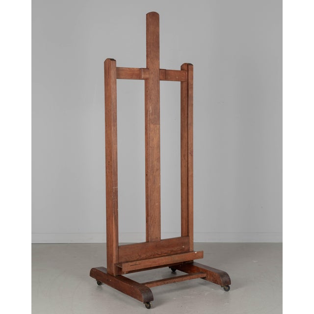 Adjustable French Oak Painter's Easel, Circa 1900s For Sale In Orlando - Image 6 of 11