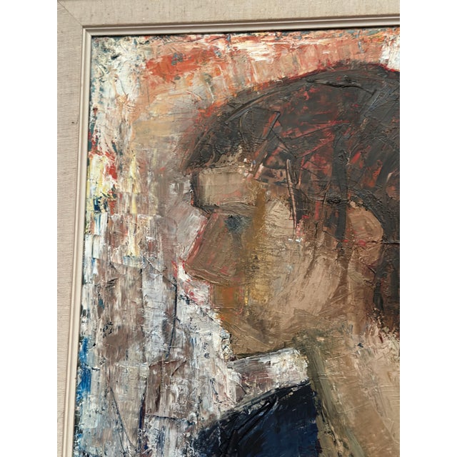 Mona Ridderstad‑Cedergren, Portrait, 1950s, Oil on Canvas, Framed For Sale - Image 7 of 12