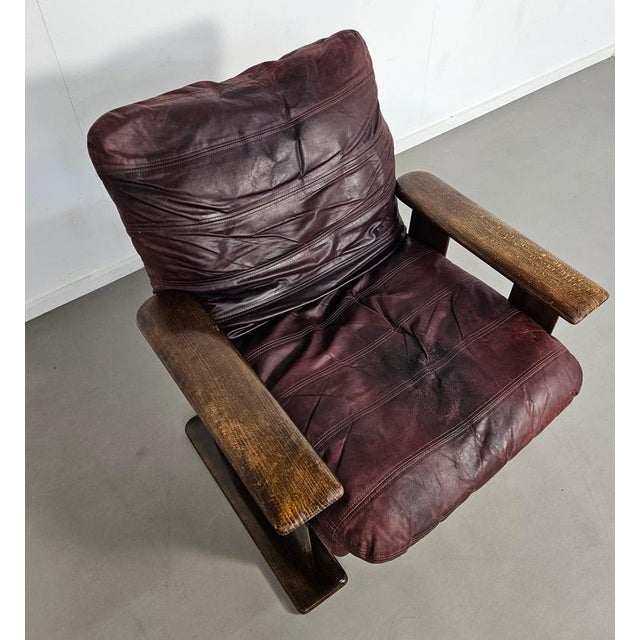 Brutalist armchair 1960s Width 85Depth 85Height 75 cm