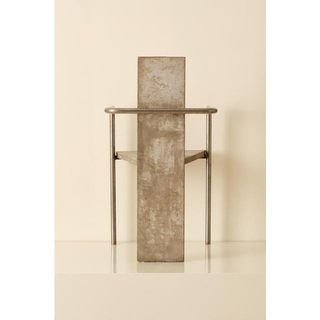 1980s Concrete Chair by Jonas Bohlin for Källemo, Sweden, 1980s For Sale - Image 5 of 10