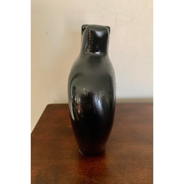 Contemporary Modern Contemporary Vintage Black Studio Pottery Horse Figure, Signed For Sale - Image 3 of 5