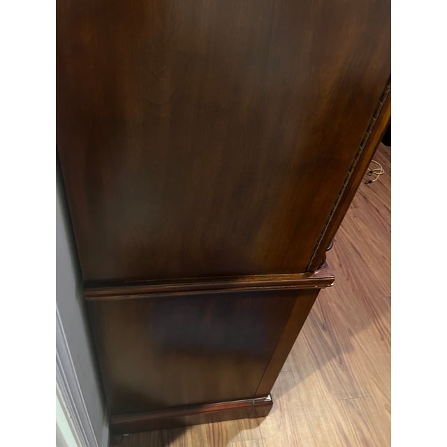 I love this piece its 100% solid cherry wood, we relocated and can no longer fit this piece in our home. We are looking...