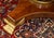 Brown 1990s Mahogany Neo Classical Regency Style Marble Top Dining Center Table For Sale - Image 8 of 10