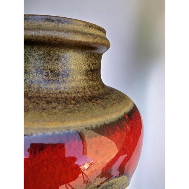 Mid-Century Modern Vase in Ceramic & Glaze from Ruscha, 1960s For Sale - Image 3 of 8