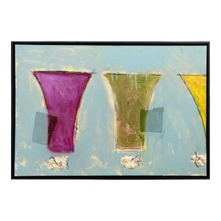 Archonic III (Large Multimedia Abstract Painting, Framed), Guy Campbell Lyman For Sale