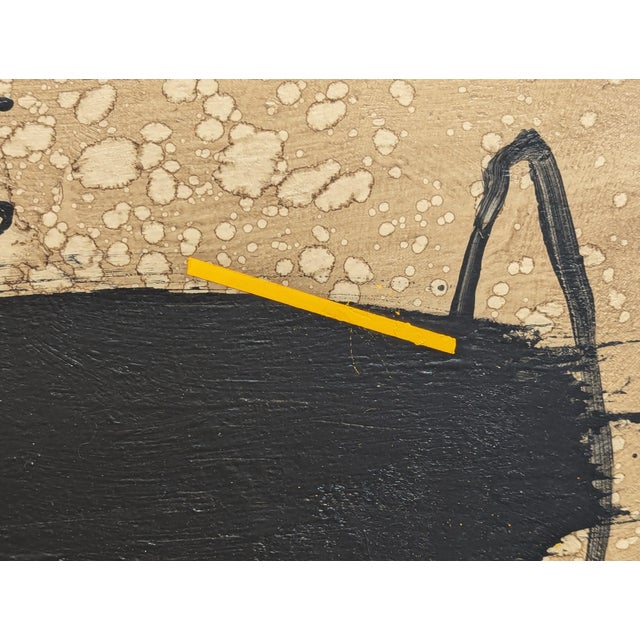 Brown Ian Francis "Amato 1" Contemporary Neutral Toned Gestural Abstract Expressionist Painting, 2024 For Sale - Image 8 of 9