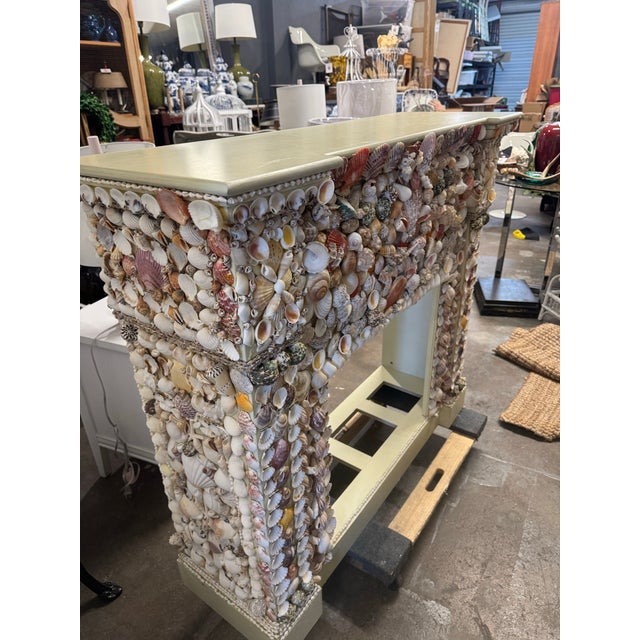 Vintage Seashells Fireplace Surround For Sale In Miami - Image 6 of 7