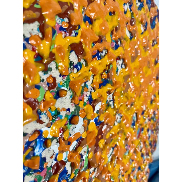 Abstract Joy Walker, 1978 Joy Walker Pattern & Decoration Color Field Abstract Op Art Painting, 1978 For Sale - Image 3 of 6