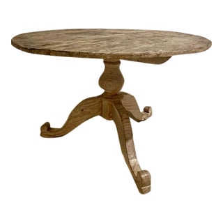 1920s Round Vintage Dining Table For Sale