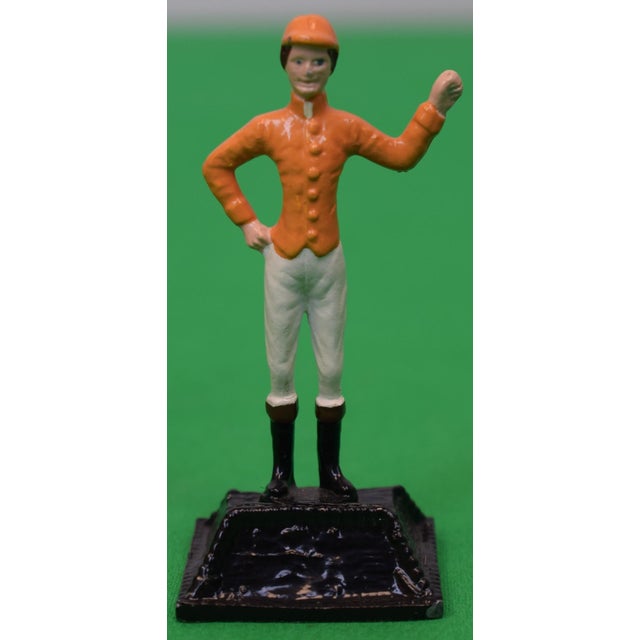 Mid 20th Century Set X 5 "21" Club Hand Painted Jockey Place Card Holders For Sale - Image 5 of 8