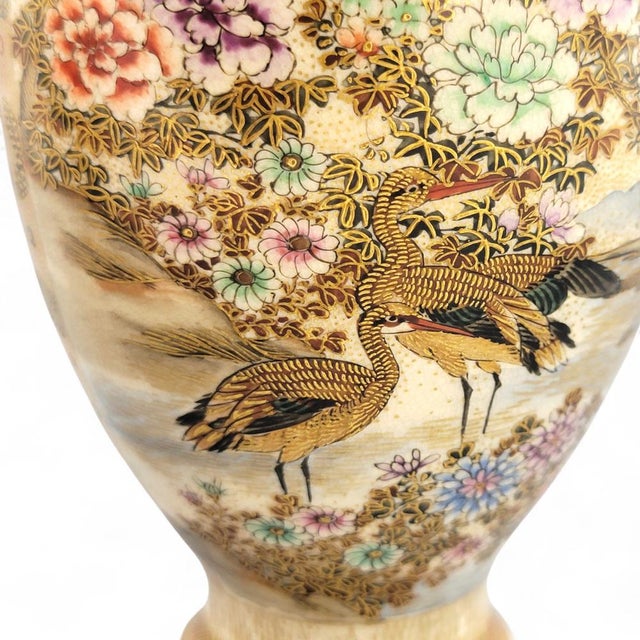 Hododa Satsuma Vases with Shimazu Crest, 1890s, Set of 2 For Sale - Image 10 of 18