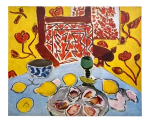 Henri Matisse Vintage 1946 Lmtd Edtn French Fine Art Lithograph Print " Nature Morte Sur Table Bleue " 1943