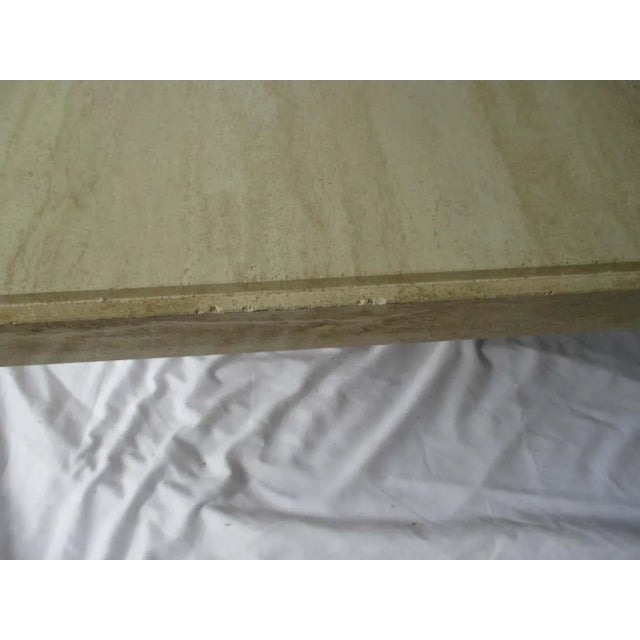 Vintage Italian Travertine Coffee Table For Sale In Naples, FL - Image 6 of 11