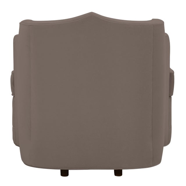 The Chairish Collection Aveline Chair, Tabor Gray Velvet For Sale - Image 4 of 6