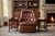 1970s Vintage 1970s Drexel Heritage Brown Leather Button-Tufted Swivel-Tilt Lounge Chair For Sale - Image 5 of 16