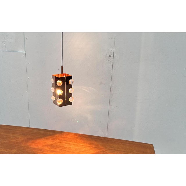 Mid-Century Modern Mid-Century German Acryl and Copper Pendant Lamp from Cosack, 1960s For Sale - Image 3 of 18