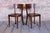 Art Deco Chairs in Beech and Walnut attributed to Thonet, Czech, 1940s, Set of 4 For Sale - Image 6 of 14