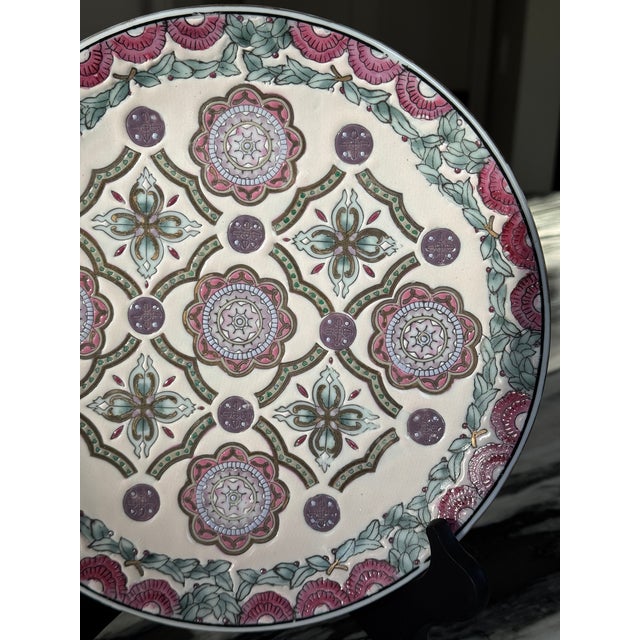 Vintage Chinoiserie Decorative Plate For Sale - Image 17 of 17