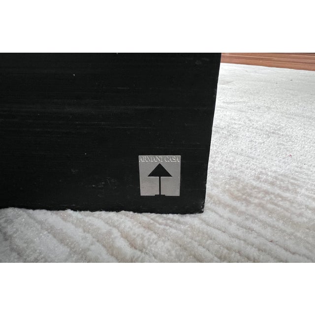 Contemporary Armani Casa Oversized Square Split Bamboo Coffee Table – Italian Modern by Giorgio Armani For Sale - Image 3 of 4