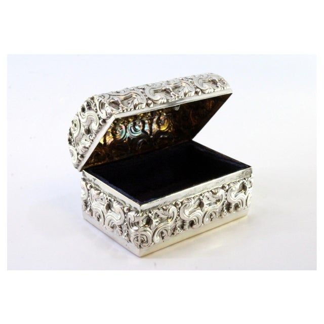 Chest Shaped Silver Box, in Very Good conditions. Designed 1920 to 1949 This piece has an attribution mark, I am sure that...